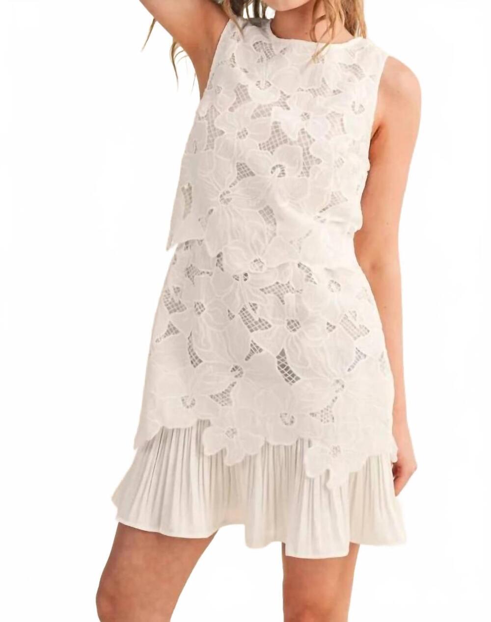 NEW &MERCI angelic day dress in white